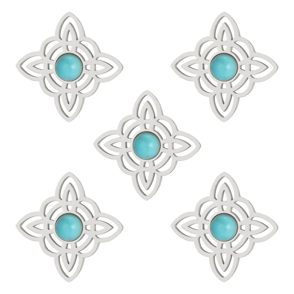 8084 5Pcs Witches Knot DIY Charms for Jewelry Making and Crafting